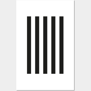 Black & White Stripes Posters and Art